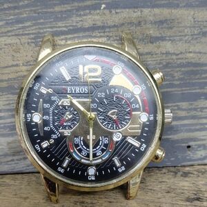 Gold and Black Deyros Watch